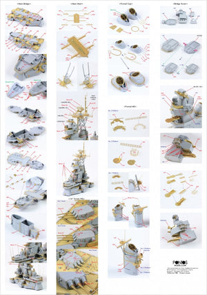 Pontos 35011F1 USS BB-63 Missouri BATTLESHIP Detail Up Set 1/350 – immagine 5