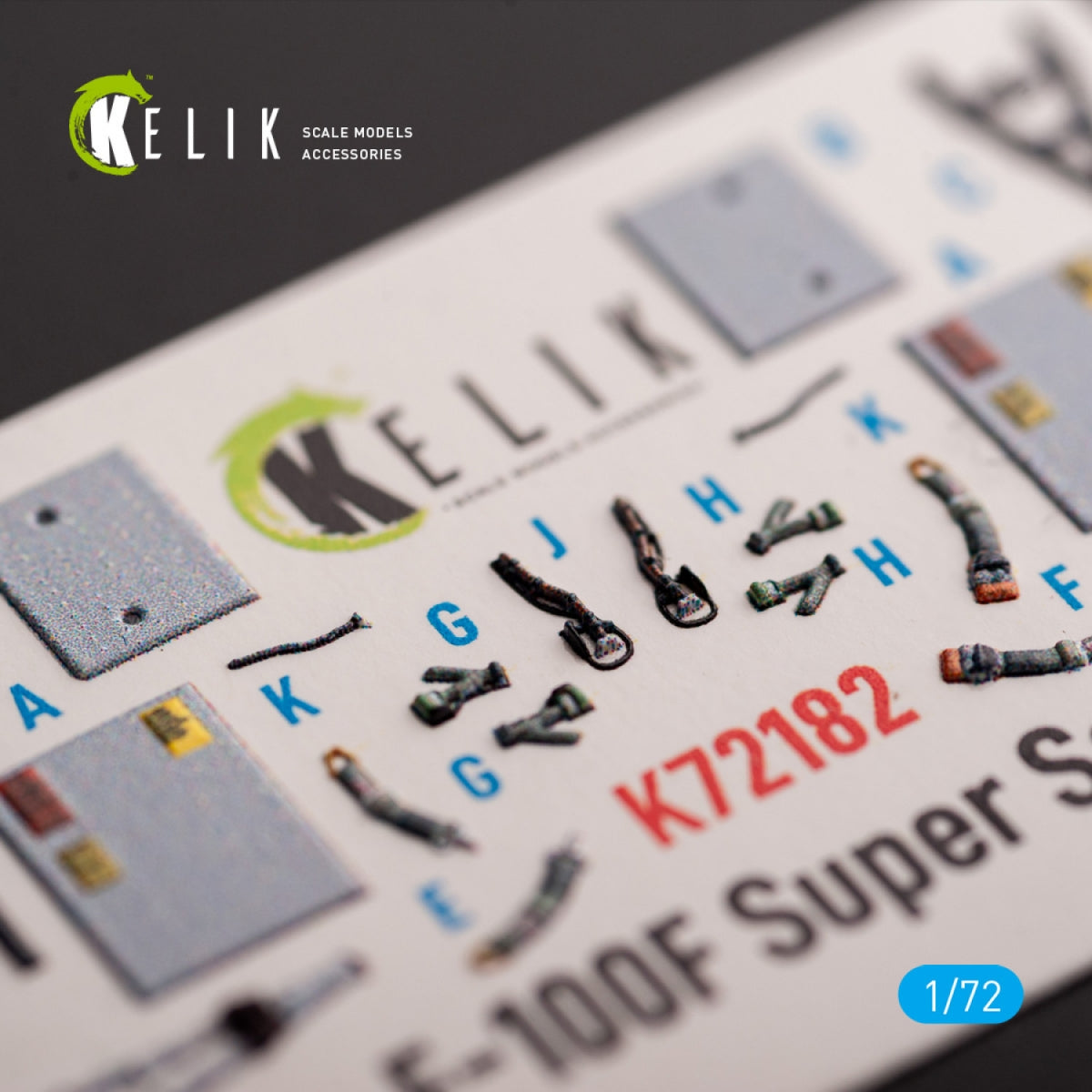 Kelik K72182 F-100F - interior 3D decals for Trumpeter kit 1/72