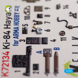 KELIK K72134 Ki-84 Hayate - interior 3D decals for Arma Hobby kit 1/72 – zdjęcie 5