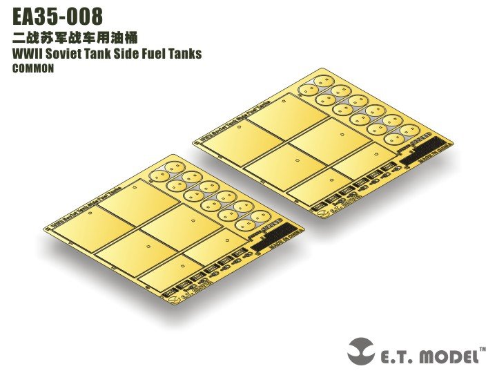 E.T. Model EA35-008 WWII Soviet Tank Side Fuel Tanks 1/35 – zdjęcie 2