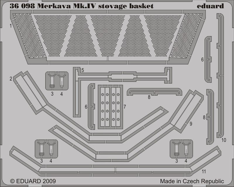 Eduard 36098 Merkava Mk. IV stowage basket 1/35 Academy