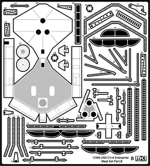 MK1 Design MD-20022 USS CV-6 Enterprise DX with Full Wooden Deck for Trumpeter 1/200 – Bild 75