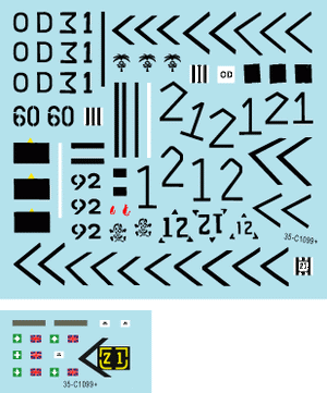 Planche de décalcomanies Star Decals 35-C1099. Telic 4 1/35 – image 3