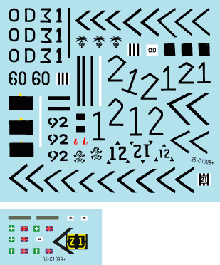 Planche de décalcomanies Star Decals 35-C1099. Telic 4 1/35 – image 3
