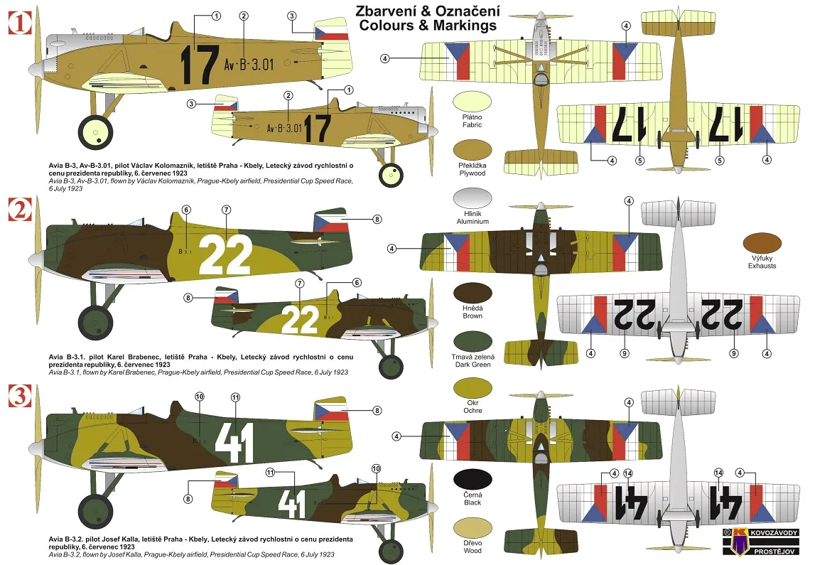 Kovozavody Prostejov KPM0342 Avia B-3 „Racer“ 1/72 – immagine 2