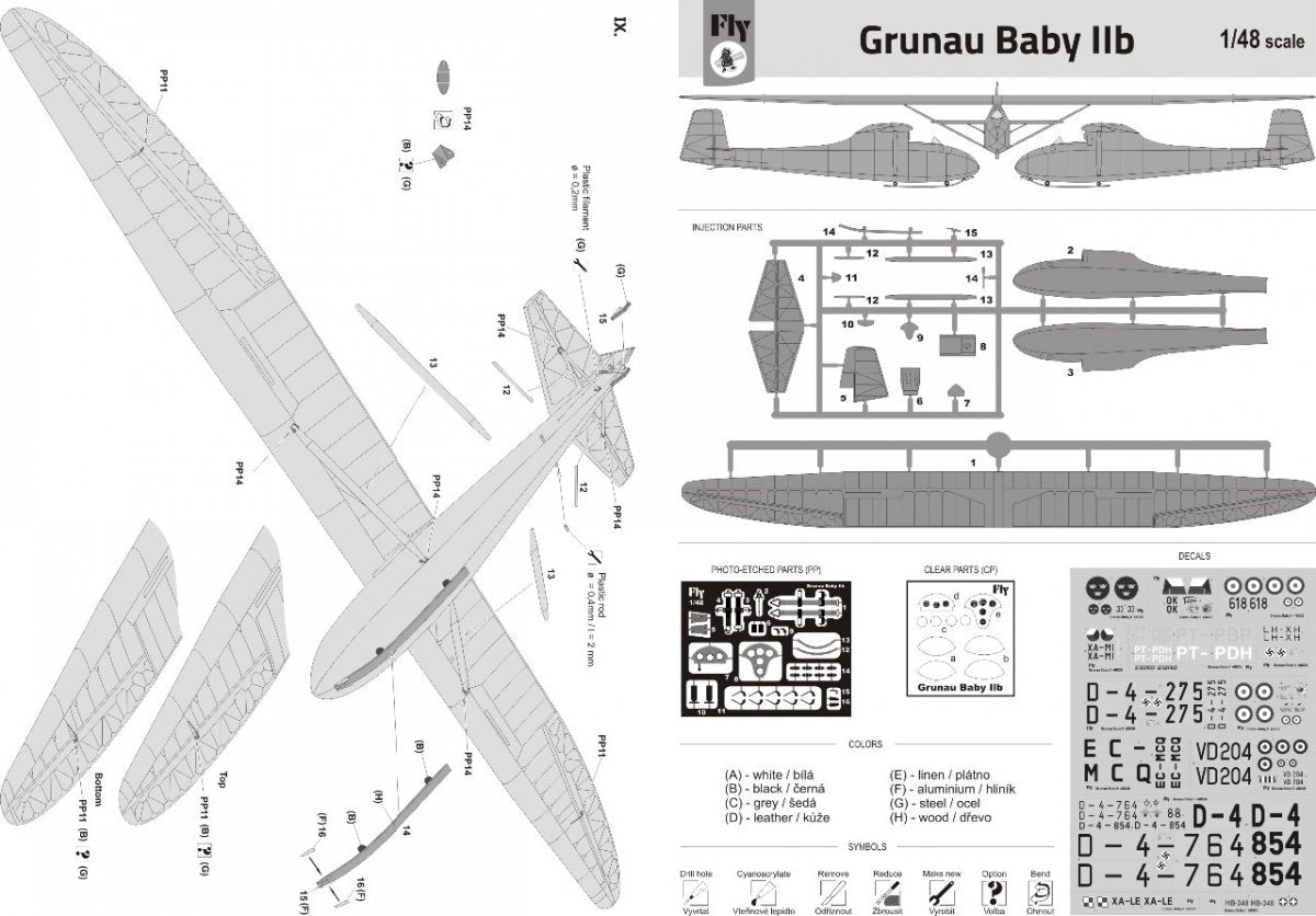 Fly 48020 Grunau Baby IIB Sweden 1/48 – imagen 5