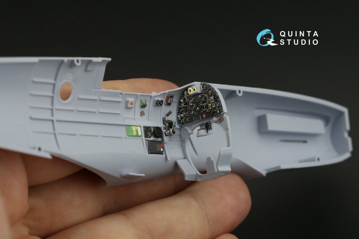 Quinta Studio QD48144 Spitfire PR.XIX 3D-Printed &amp;amp; coloured Interior on decal paper (Airfix) 1/48 – immagine 7