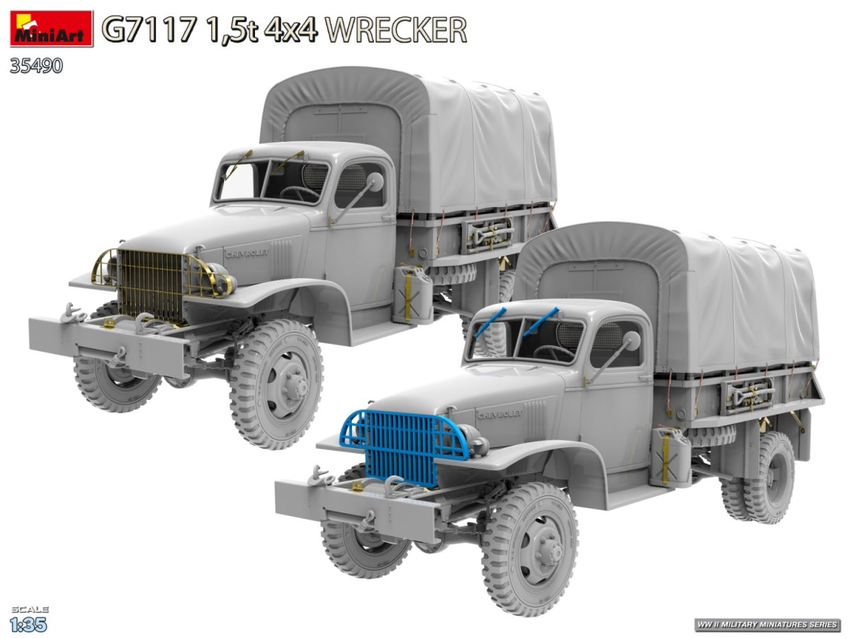 MiniArt 35490 G7117 1,5t 4x4 Wrecker 1/35 – immagine 3