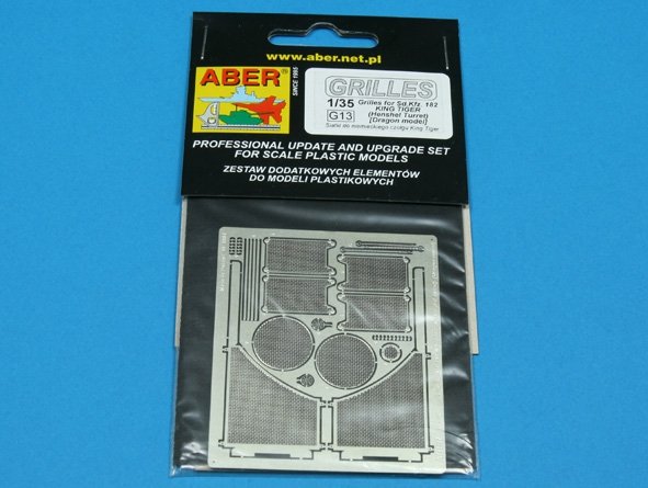 Aber 35G13 Grilles for german tank Sd.Kfz.182 King Tiger (Henshel Turret) 1/35 – Bild 4