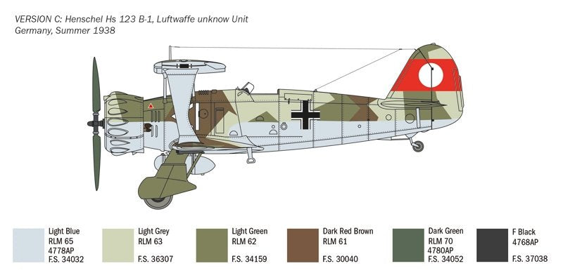 Italeri 2819 HENSCHEL HS 123 1/48 – Bild 5
