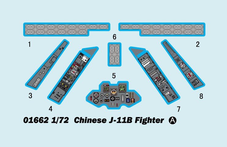 Trumpeter 01662 Chinese J-11B 1/72 – zdjęcie 6