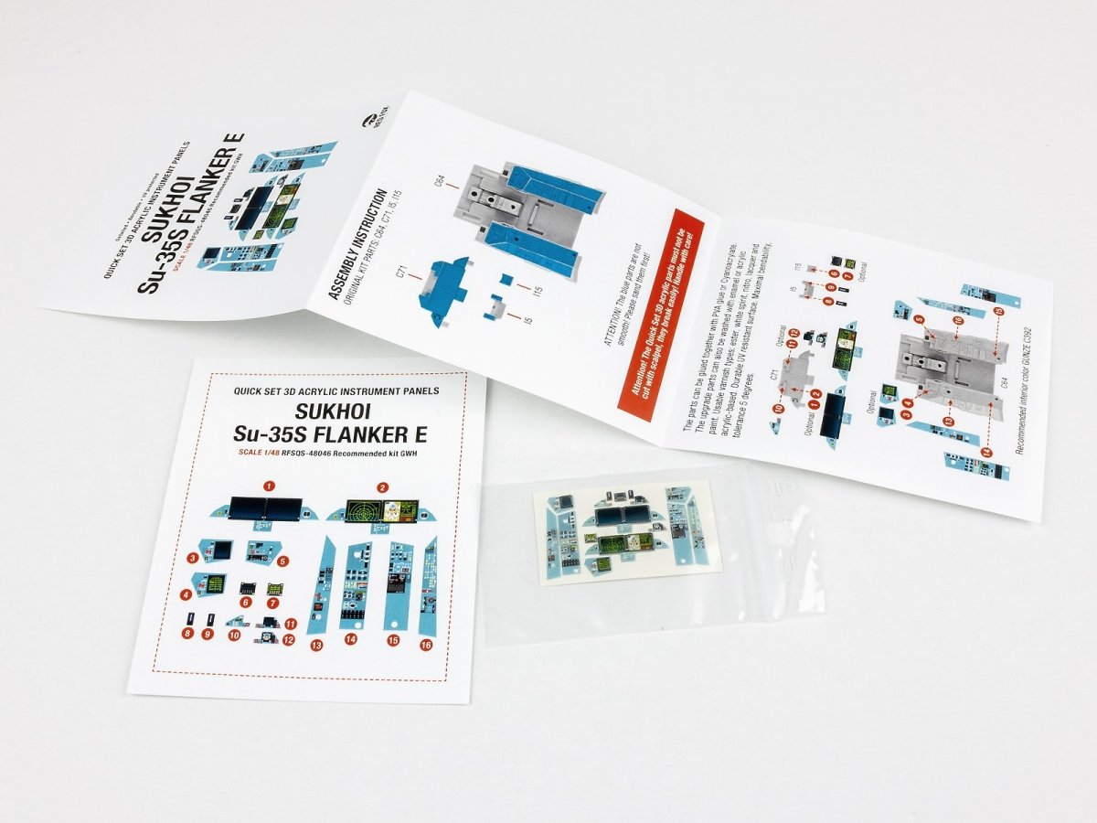 Red Fox Studio QS-48046 Sukhoi Su-35S Flanker E GWH 1/48 – immagine 3