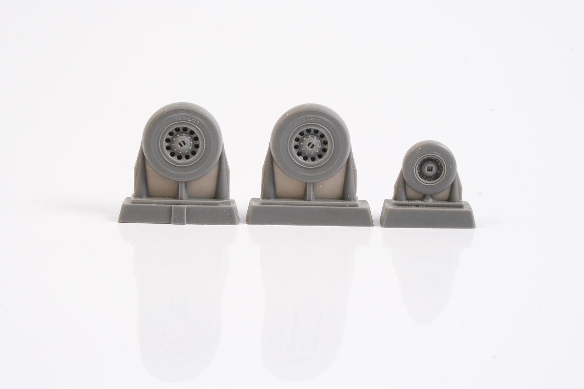 CMK Q48278 Sea Vixen Wheels Set for Airfix kit 1/48 – immagine 2