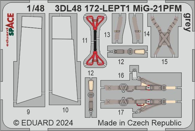Eduard 3DL48172 MiG-21PFM gray SPACE EDUARD 1/48 – image 3