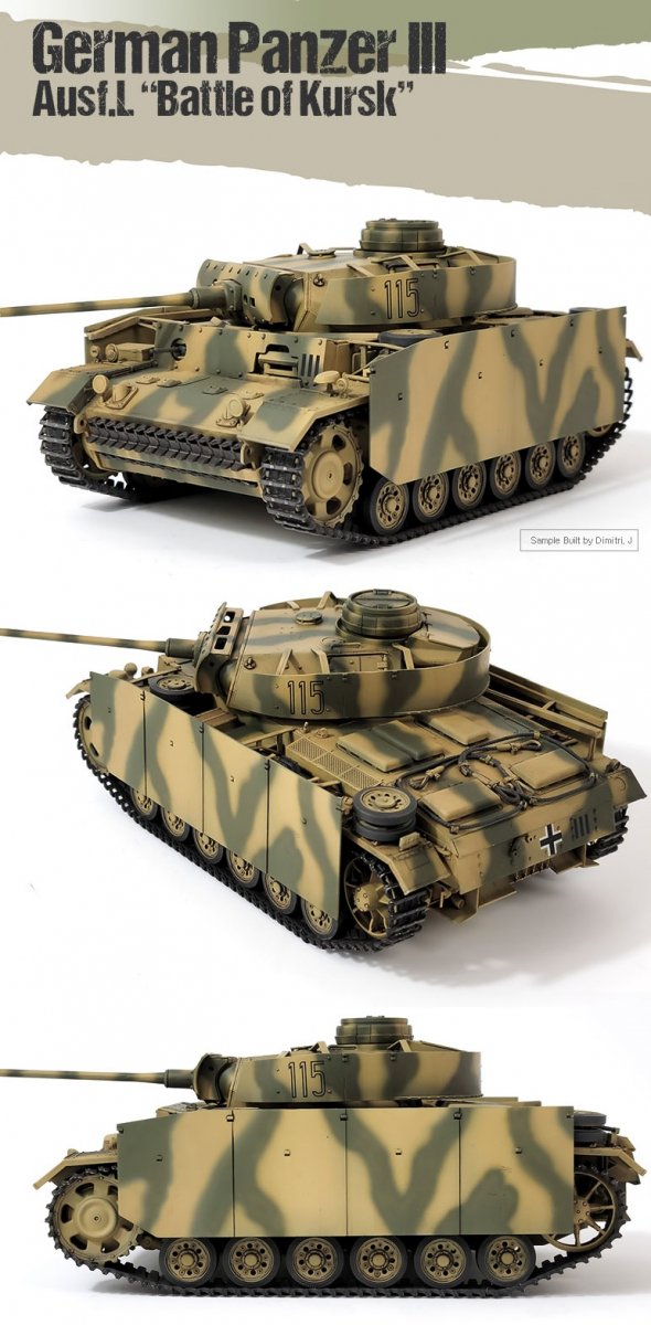 Academy 13545 German Panzer III Ausf L “Battle of Kursk” 1/35 – immagine 5