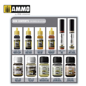 AMMO of Mig Jimenez 7808 SUPER PACK TRACKS &amp;amp; WHEELS – imagen 2