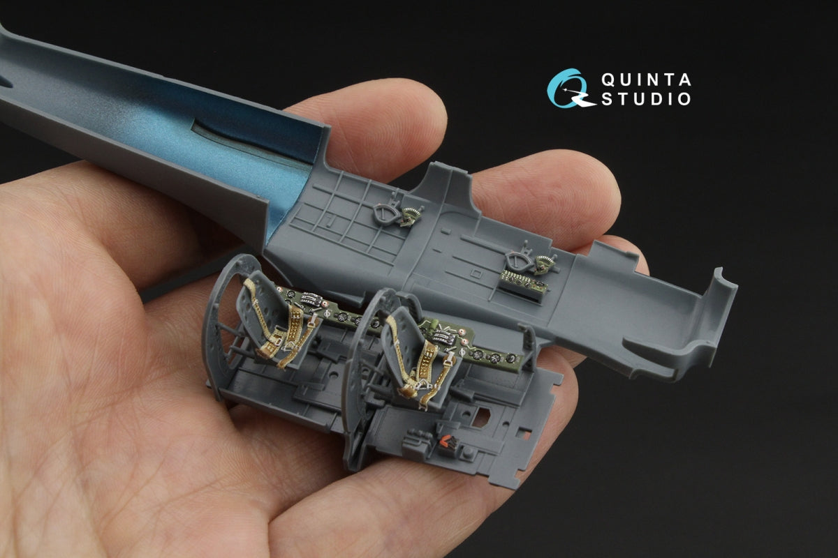 Quinta Studio QD48611 A6M2-K Zero 3D-Printed &amp;amp; coloured Interior on decal paper (Eduard) 1/48 – immagine 6