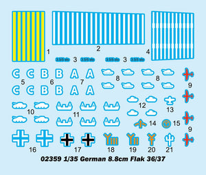 Trumpeter 02359 German 8.8cm Flak 36/37 1/35 – imagen 3