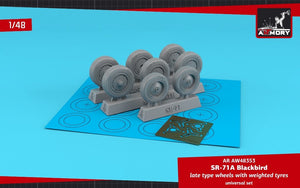 Armory Models AW48353 SR-71A Blackbird late type wheels w/ weighted tires 1/48