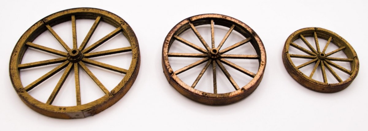 RT-Diorama 35599 Cart whells (3 pcs.) 1/35 – imagen 2