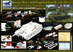 Bronco CB35113 Russian SPG SU-152 (KV-14) April 1943 (early) 1/35 – imagen 2