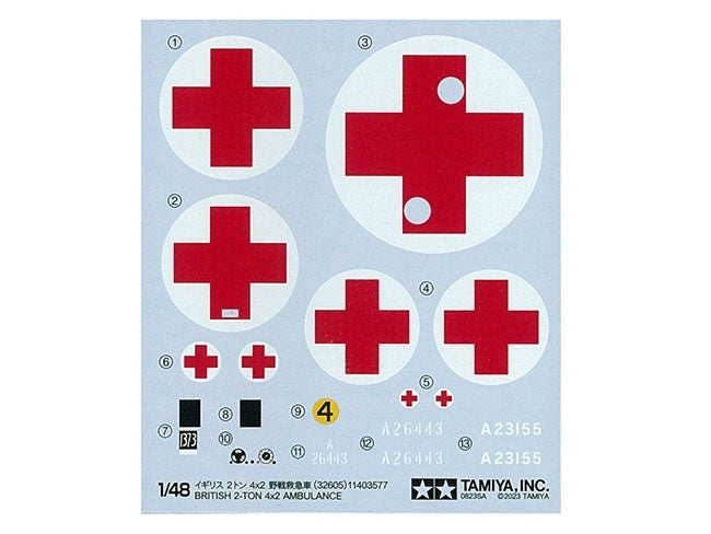 Tamiya 32605 BRITISH 2T 4X2 AMBULANCE 1/48 – Bild 7