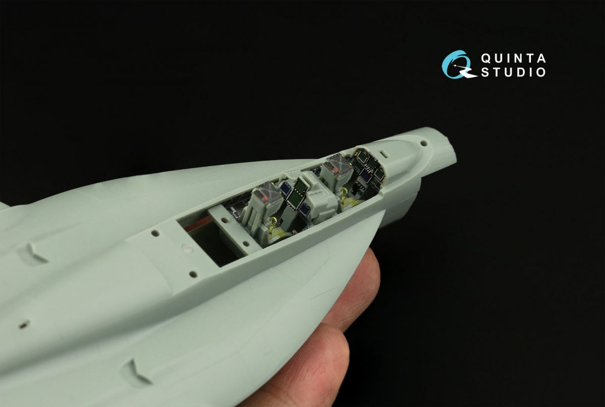 Quinta Studio QD72075 F/A-18F Late, E/A-18G 3D-Printed &amp;amp; coloured Interior on decal paper (Academy) 1/72 – imagen 11