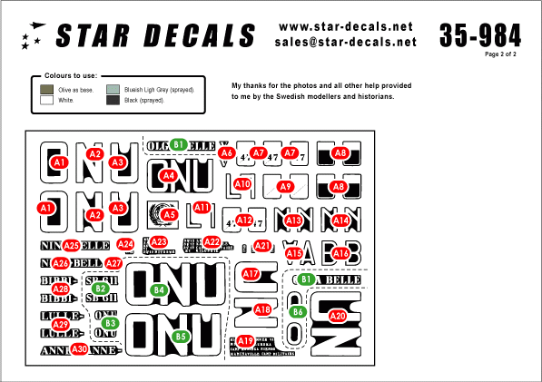 Star Decals 35-984 Congo Crisis 1 1/35 – imagen 2