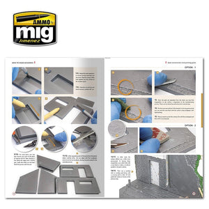 AMMO of Mig Jimenez 6135 HOW TO MAKE BUILDINGS. BASIC CONSTRUCTION AND PAINTING GUIDE (English) – immagine 2