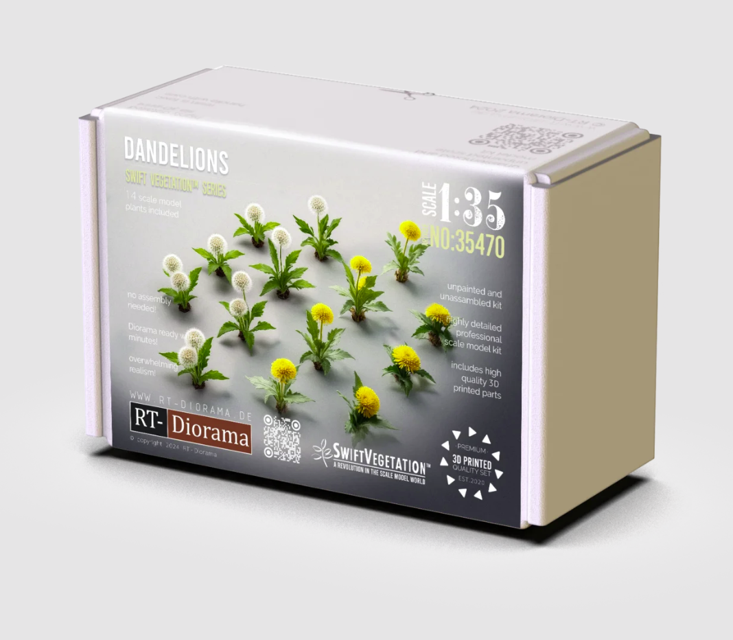 RT-Diorama 35470 Vegetation: Dandelions Set 1/35
