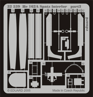 Eduard 32539 He 162A Spatz interior 1/32 REVELL – image 2