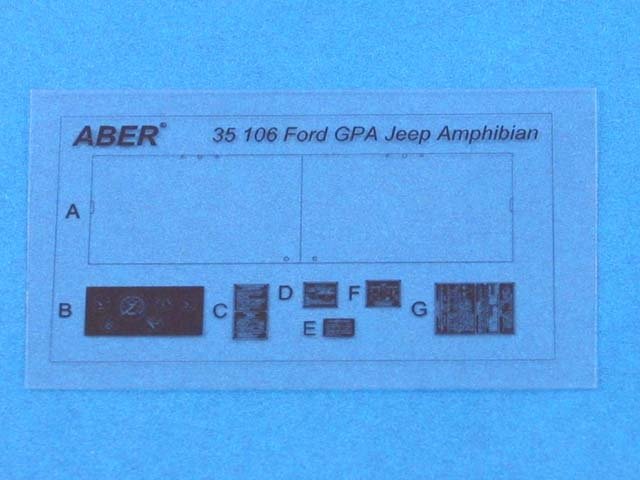 Aber 35106 Ford GPA Amphibian _x0084_Jeep_x0094_ (TAM) 1/35 – zdjęcie 5