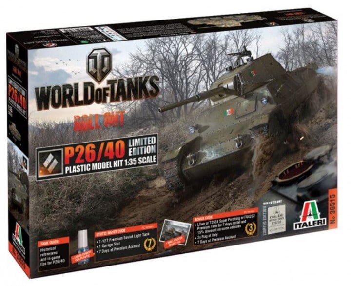 Italeri 36515 World of Tanks - P26/40 Limited Edition 1/35
