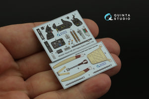 Quinta Studio QD32201 Macchi MC.202 Folgore Early 3D-Printed &amp;amp; coloured Interior on decal paper (Italeri) 1/32 – imagen 8