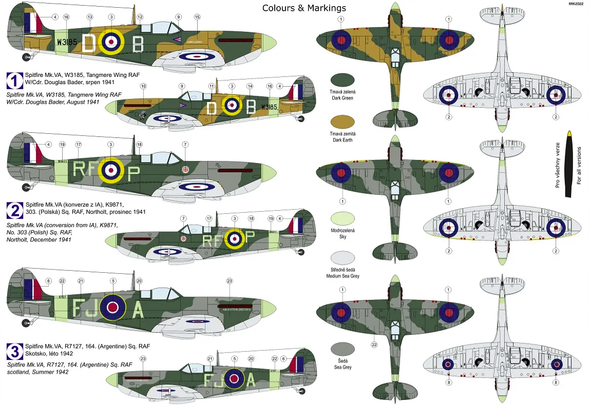 Kovozavody Prostejov KPM0307 Spitfire Mk.Va 1/72 – Bild 2