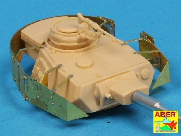 Aber 72A06 Osłony wieży do PzKpfw IV / Turret skirts for PzKpfw IV 1/72 – Bild 3