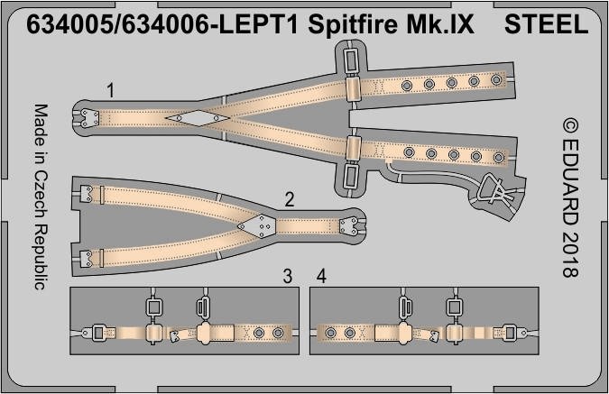 Eduard 634006 Spitfire Mk. IX late LööK TAMIYA 1/32 – immagine 4