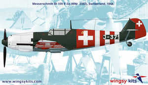Wingsy Kits D5-12 Swiss Air Force Fighter MESSERSCHMITT Bf 109 E-3a 1/48 – zdjęcie 15