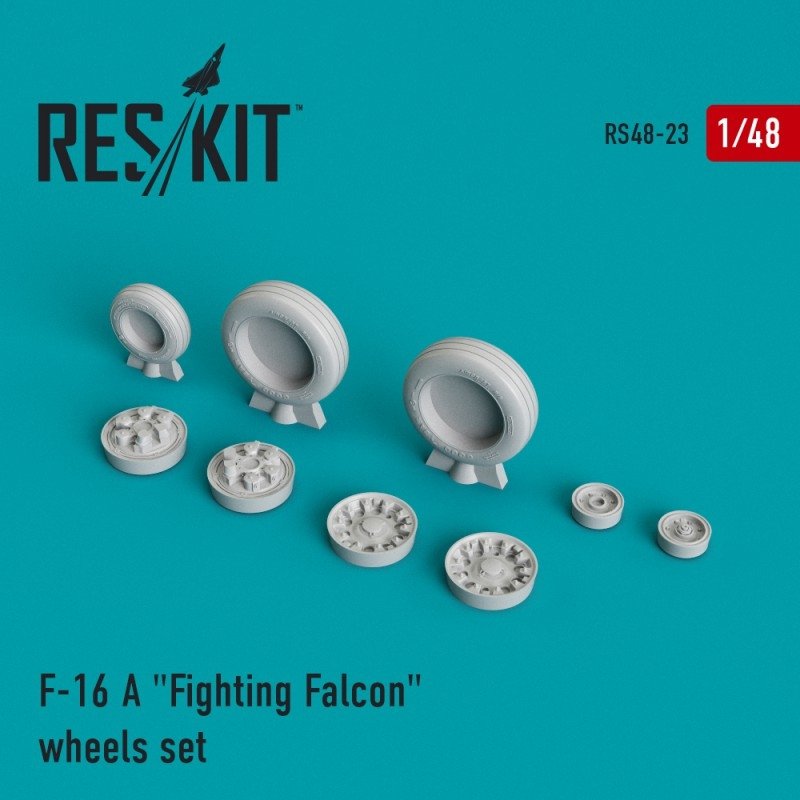 RESKIT RS48-0023 F-16 (A) "Fighting Falcon"resin wheels 1/48