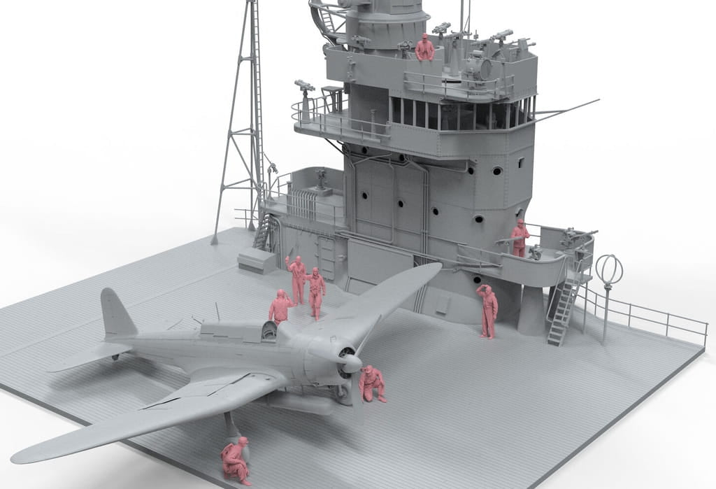 Border Model BR-006 IJN Carrier Crew Pilots &amp;amp; Officers x 8 resin figures 1/35 – imagen 3