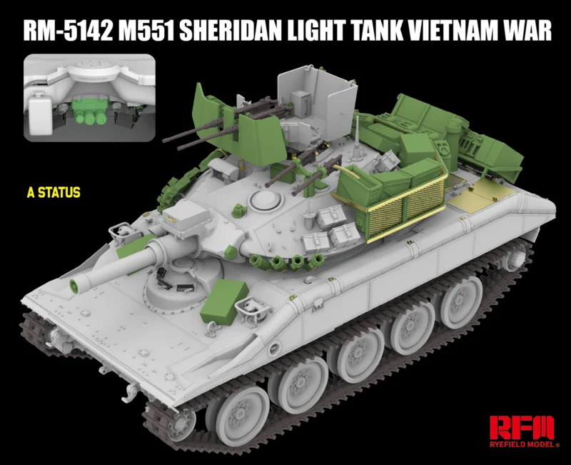 Rye Field Model 5142 M551 Light Tank Sheridan Vietnam War 1/35 – image 3
