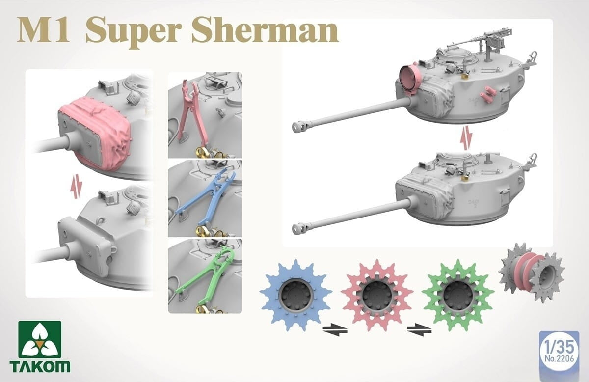 Takom 2206 M1 Super Sherman 1/35 – image 4