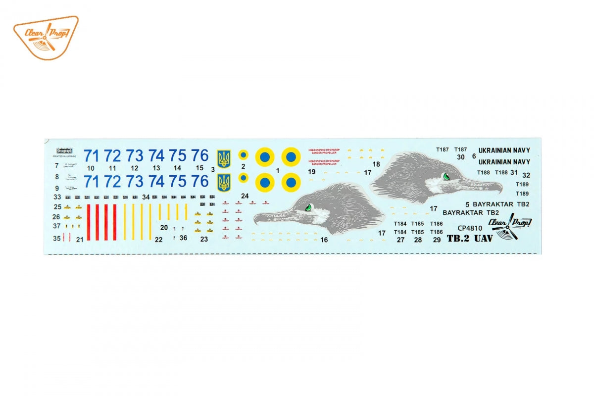 Clear Prop! CP4810 TB.2 UAV UKRAINIAN NAVY STARTER KIT 1/48 – image 9