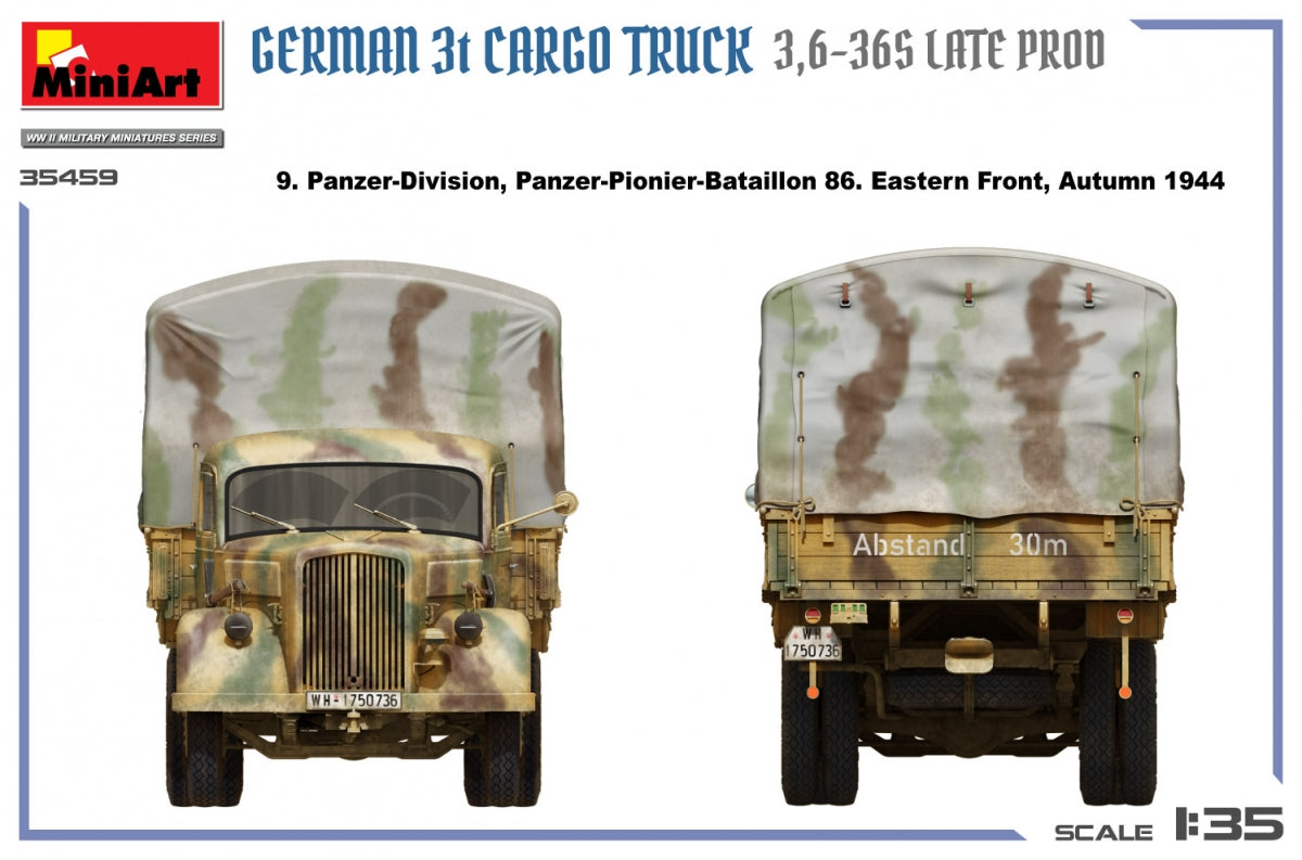 MiniArt 35459 German 3t Cargo Truck 3.5-36s Late Production 1/35 – image 14