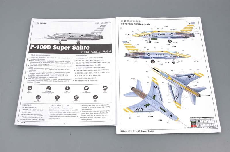 Trumpeter 01649 F-100D Super Sabre 1/72 – Bild 4
