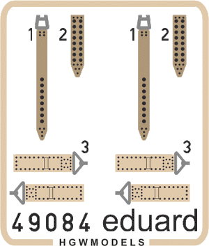 Eduard 49084 JN seatbelts SUPERFABRIC 1/48