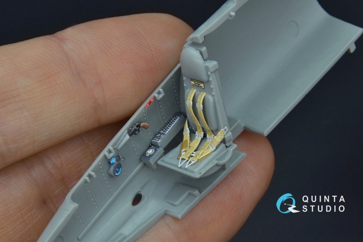 Quinta Studio QD48162 He 162 3D-Printed &amp;amp; coloured Interior on decal paper (Dragon) 1/48 – zdjęcie 4