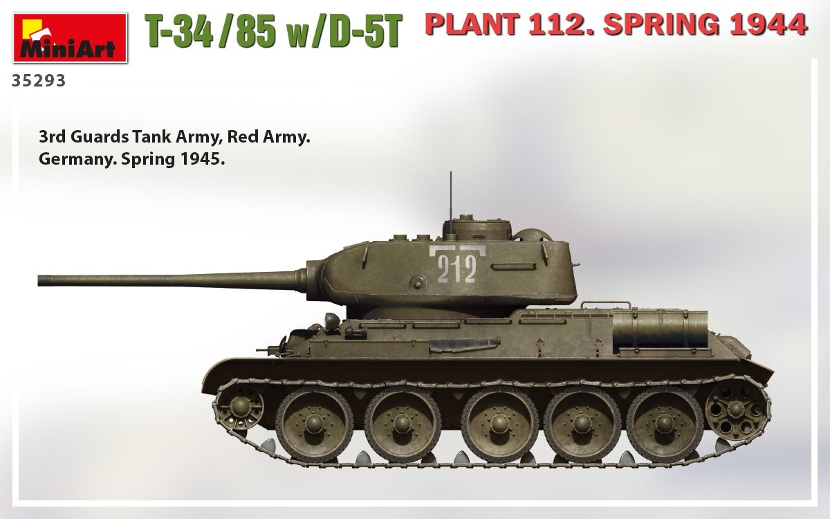MiniArt 35293 T-34/85 w/D-5T PLANT 112. SPRING 1944 1/35 – Bild 3