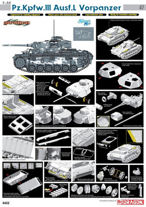 Cyber Hobby 6422 Pz.Kpfw.III Ausf.L Vorpanzer 1/35 – Bild 2