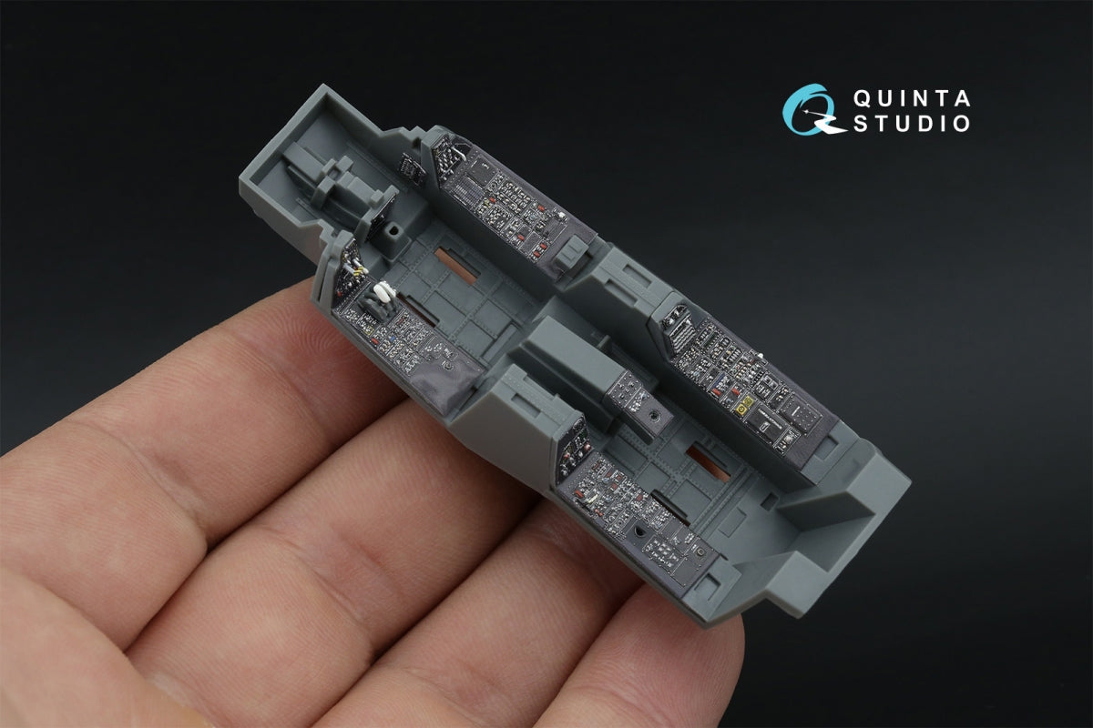Quinta Studio QDS-48593 F-14D Super Tomcat 3D-Printed &amp;amp; coloured Interior on decal paper (GWH) (Small version) 1/48 – immagine 7